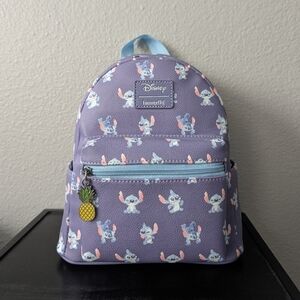 Loungefly Disney Lilo & Stitch Poses Mini Backpack